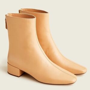 J.Crew Roxie Center-Seam Leather Ankle Boots